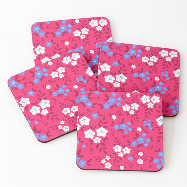 Item preview, Hot pink flowers designed and sold by Katbydesign.