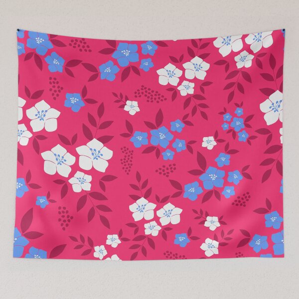Item preview, Hot pink flowers designed and sold by Katbydesign.