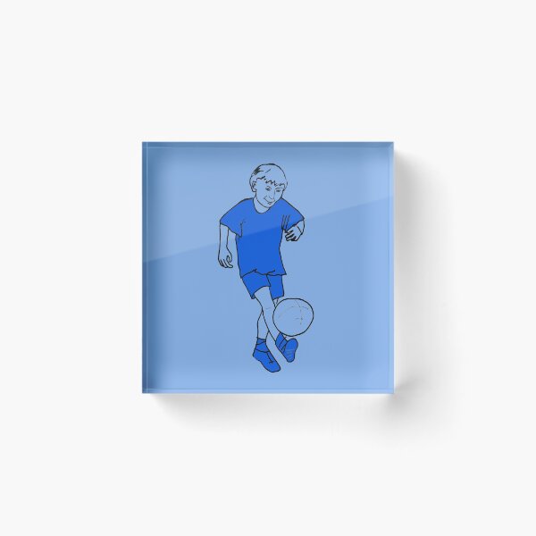 Item preview, Soccer Boy in Blue  designed and sold by MonicaArtist.