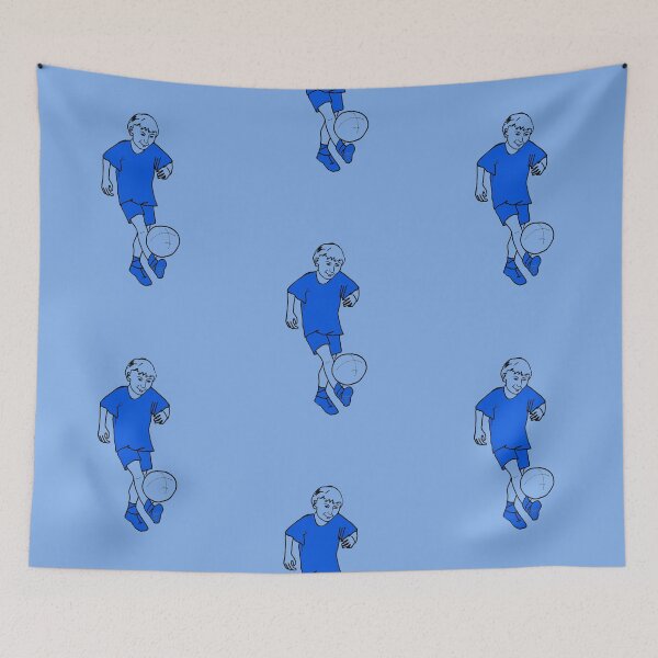 Item preview, Soccer Boy in Blue  designed and sold by MonicaArtist.