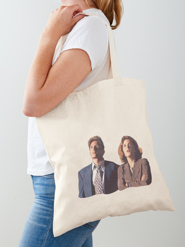 the X files deep throat Fox Mulder and Dana Scully | Tote Bag