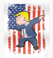 Póster Donald Trump baila dabbing