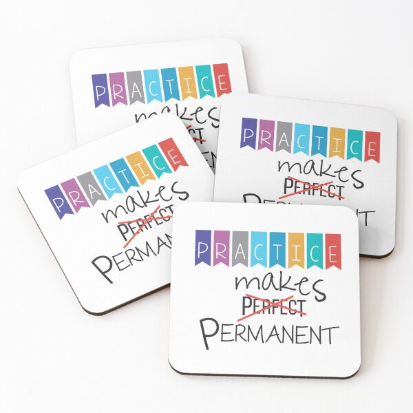 Item preview, Practice makes perfect (not), practice makes permanent designed and sold by kichimiyo.