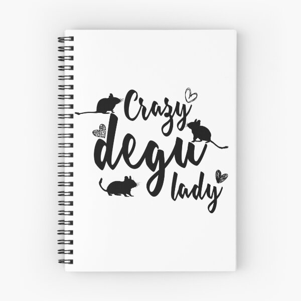 Item preview, Crazy degu lady (black) designed and sold by RatArt Designs.
