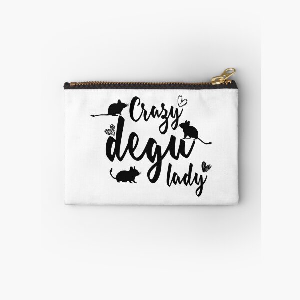 Item preview, Crazy degu lady (black) designed and sold by RatArt Designs.