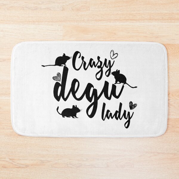 Item preview, Crazy degu lady (black) designed and sold by RatArt Designs.