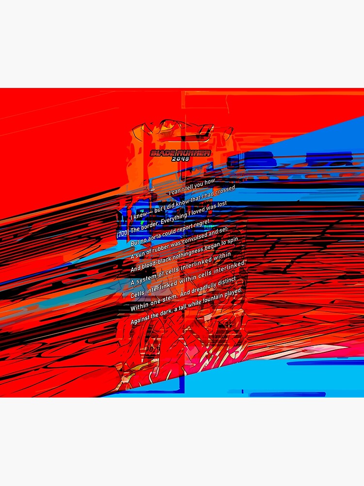 "Interlinked Blade Runner 2049" Throw Blanket by bespired Redbubble