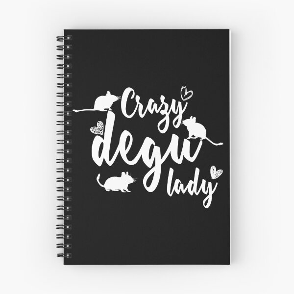 Item preview, Crazy degu lady (white) designed and sold by RatArt Designs.
