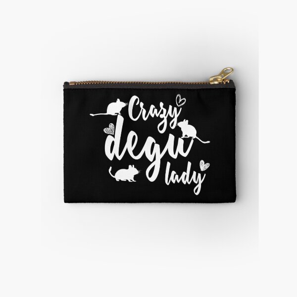 Item preview, Crazy degu lady (white) designed and sold by RatArt Designs.