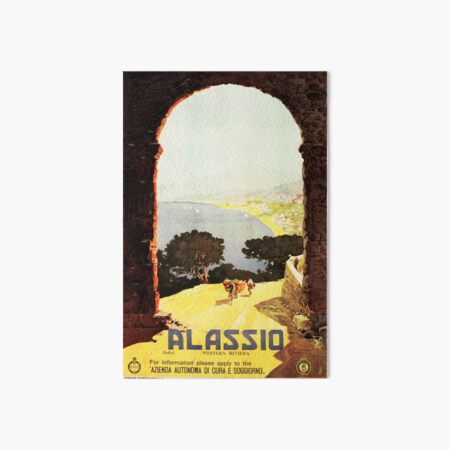 Item preview, ALASSIO ITALY Western Riviera ENIT Italian Vintage Travel  designed and sold by retroposters.