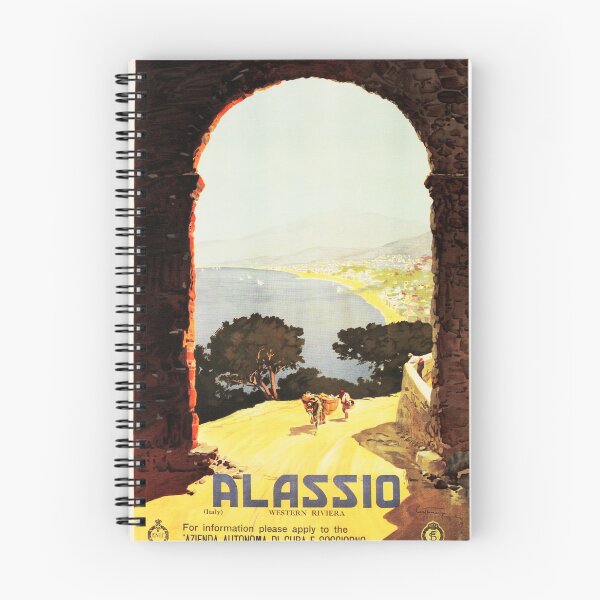 Item preview, ALASSIO ITALY Western Riviera ENIT Italian Vintage Travel  designed and sold by retroposters.