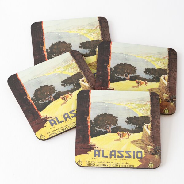 Item preview, ALASSIO ITALY Western Riviera ENIT Italian Vintage Travel  designed and sold by retroposters.