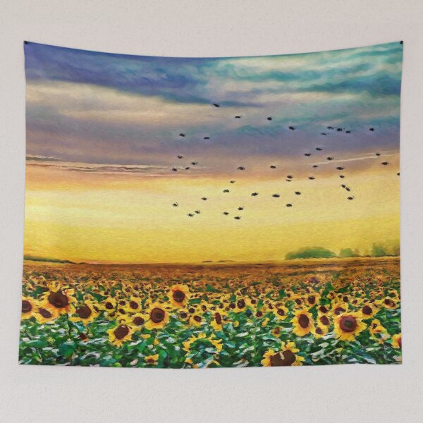 Item preview, Golden Sunflower Field | Painting designed and sold by Christopher Taylor.