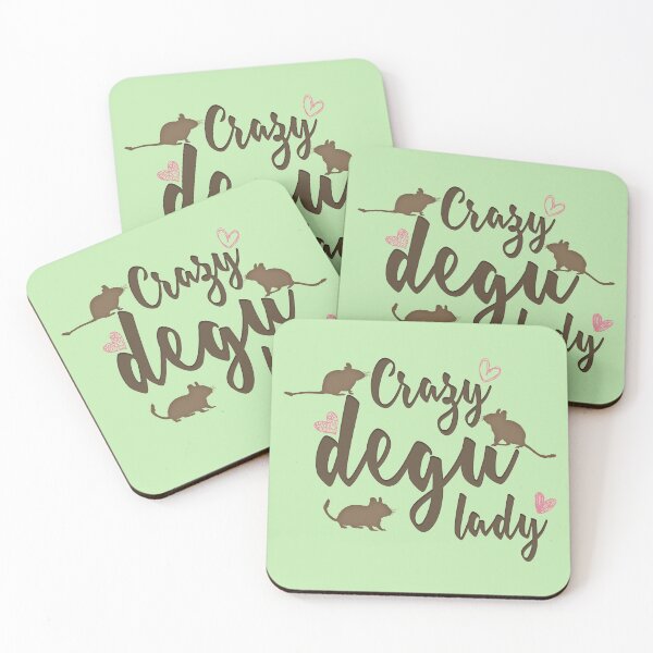 Item preview, Crazy degu lady designed and sold by RatArt Designs.