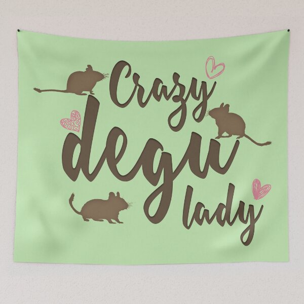 Item preview, Crazy degu lady designed and sold by RatArt Designs.