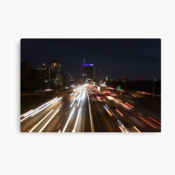 ATX austin texas skyline long exposure Canvas Print