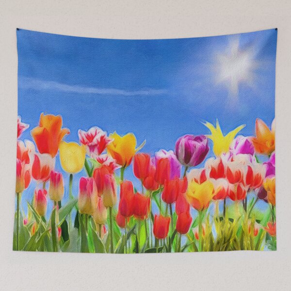 Item preview, Tulip Sunshine | vivid oil painting  designed and sold by Christopher Taylor.