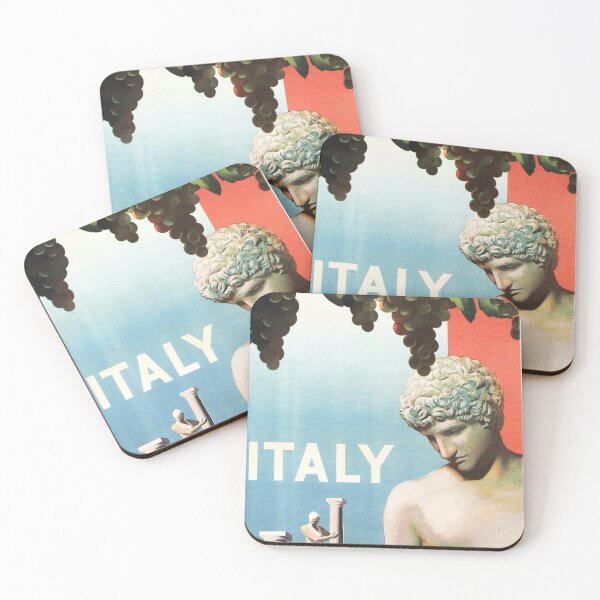 Item preview, Visit ITALY Famous Marble Sculpture & Grapes Retro Italian Tourism  designed and sold by retroposters.