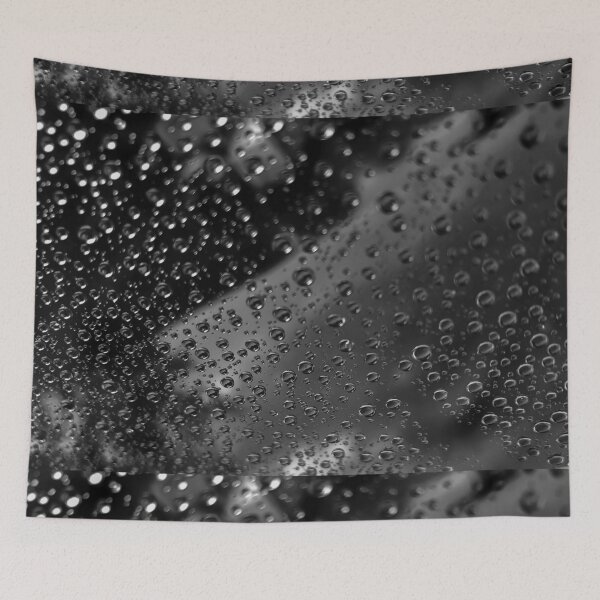 Item preview, Gray water drops - dark background designed and sold by REENS_PHOTOS.