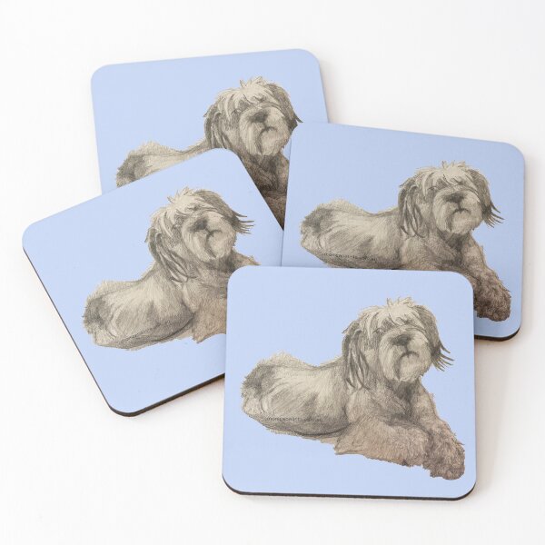 Item preview, Scruffy Dog looking at you, illustration original work designed and sold by MonicaArtist.
