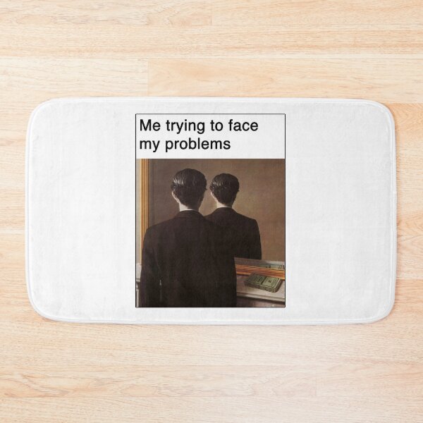 Item preview, Trying to face my problems designed and sold by memeshirtees.