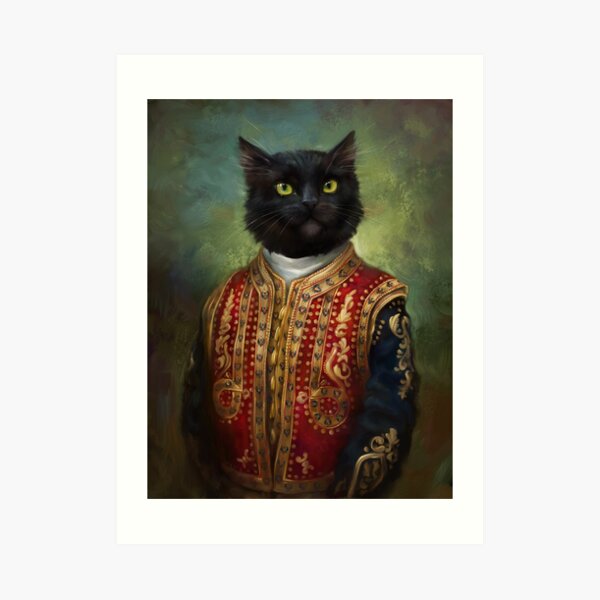 Hermitage Court Moor in casual uniform Art Print