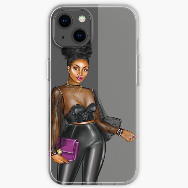 Black Sheer iPhone Soft Case