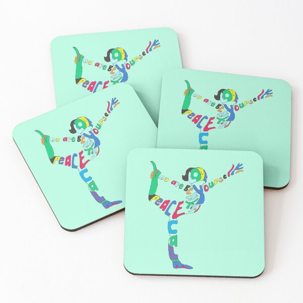 Item preview, Yoga Affirmations Dancers pose, You Are Beautiful, Be Yourself designed and sold by MonicaArtist.