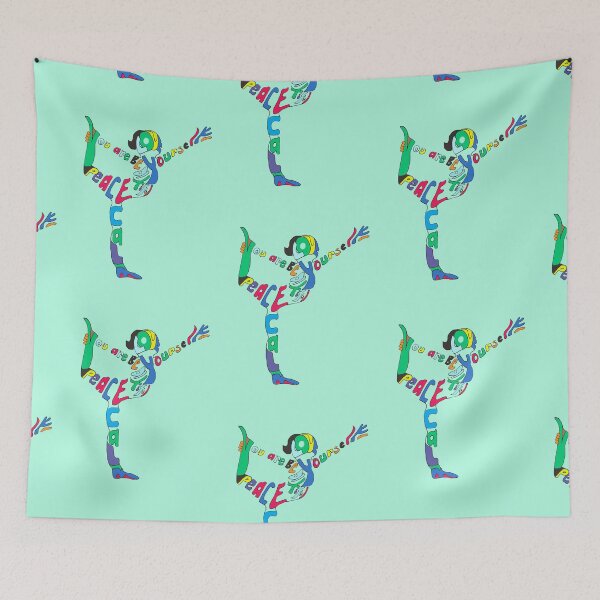 Item preview, Yoga Affirmations Dancers pose, You Are Beautiful, Be Yourself designed and sold by MonicaArtist.