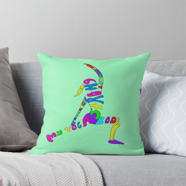 Item preview, My Strong Yoga Body affirmation in asana Salute to the Sun designed and sold by MonicaArtist.