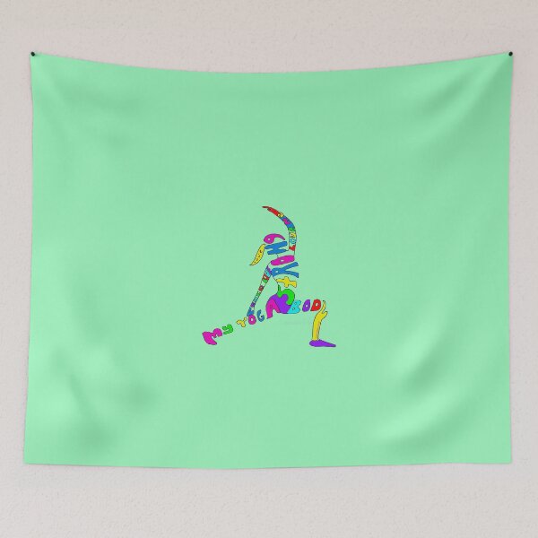 Item preview, My Strong Yoga Body affirmation in asana Salute to the Sun designed and sold by MonicaArtist.