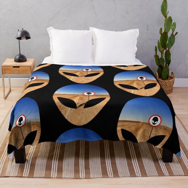 Item preview, Alien Head Outline (Desert Highway) designed and sold by gorff.