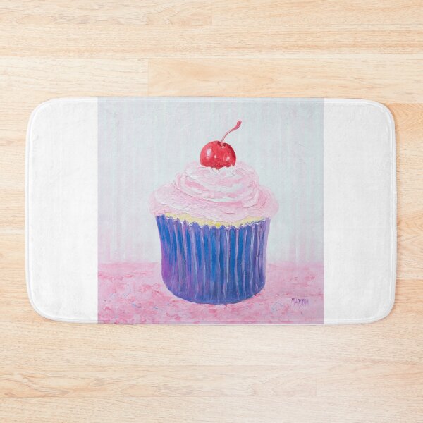 Item preview, Cupcake with strawberry frosting and a cherry designed and sold by MatsonArtDesign.