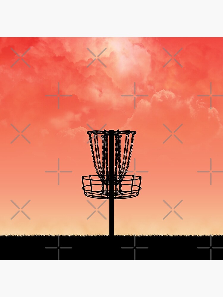 Disc Golf Basket Silhouette by perkinsdesigns