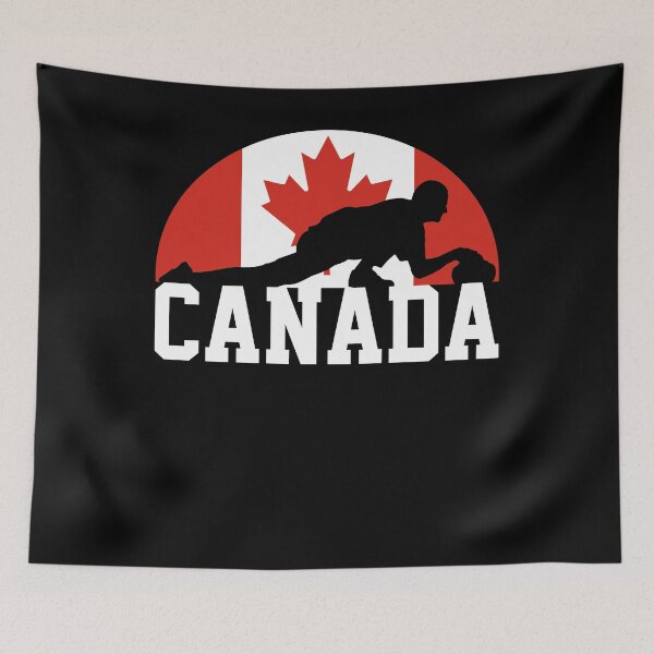 Item preview, Curling Canada Flag designed and sold by 4tomic.