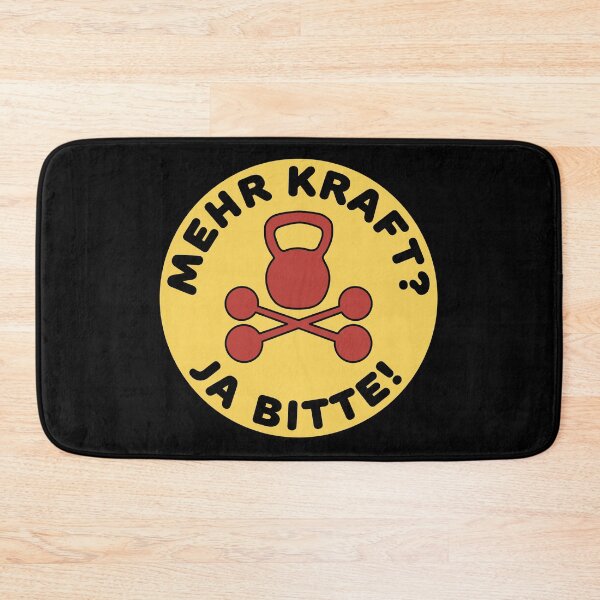 Item preview, Mehr Kraft? Ja Bitte! Gewichtheber/Weightlifter Gym Design designed and sold by geeksta.