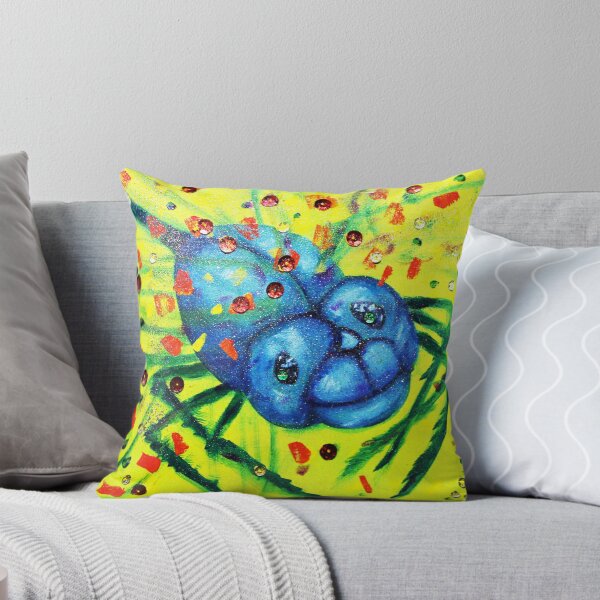 Item preview, Smiling and Friendly Blue Bug with yellow backdrop designed and sold by MonicaArtist.