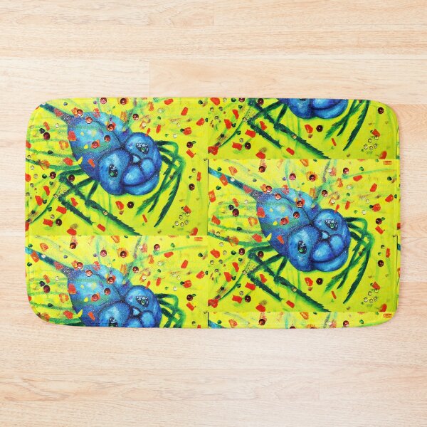 Item preview, Smiling and Friendly Blue Bug with yellow backdrop designed and sold by MonicaArtist.
