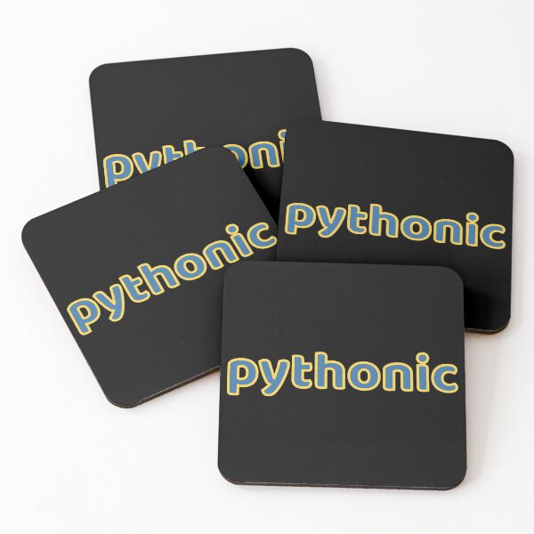 Item preview, Pythonic - Python Programmer Blue/Yellow Text Design designed and sold by geeksta.