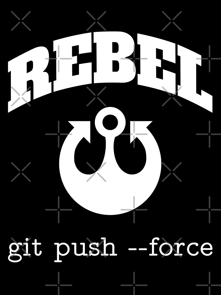 Thumbnail 3 of 3, Scarf, Code Rebel - git push --force - Software Developer Design - White designed and sold by geeksta.