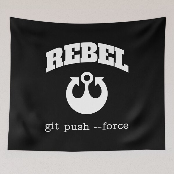 Item preview, Code Rebel - git push --force - Software Developer Design - White designed and sold by geeksta.