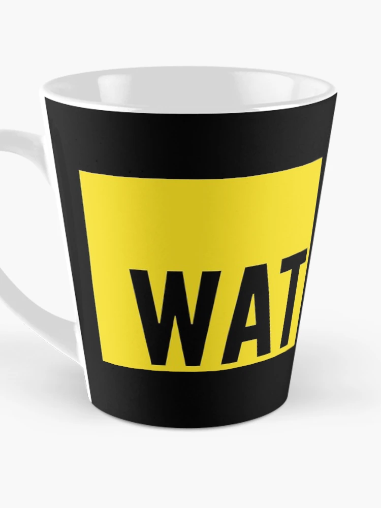 Thumbnail 3 of 4, Coffee Mug, WAT JS - Yellow Design to Tease JavaScript Programmers designed and sold by geeksta.