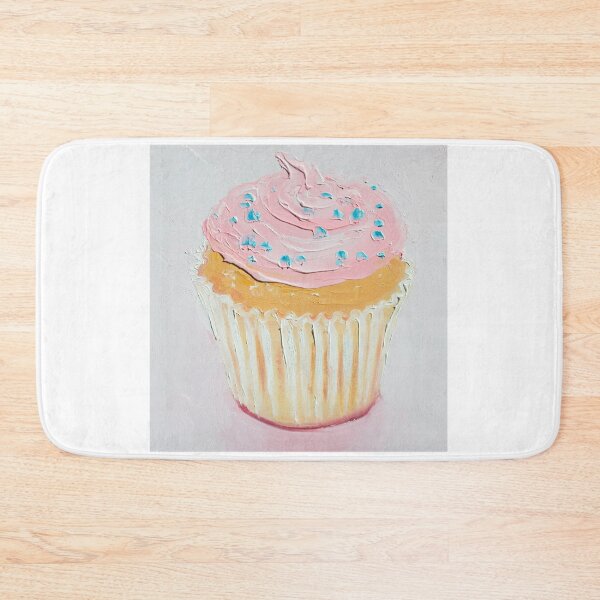 Item preview, Vanilla Cupcake with strawberry frosting designed and sold by MatsonArtDesign.