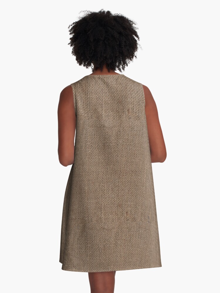Thumbnail 3 of 4, A-Line Dress, Plain Rustic Look designed and sold by JaanaDay.