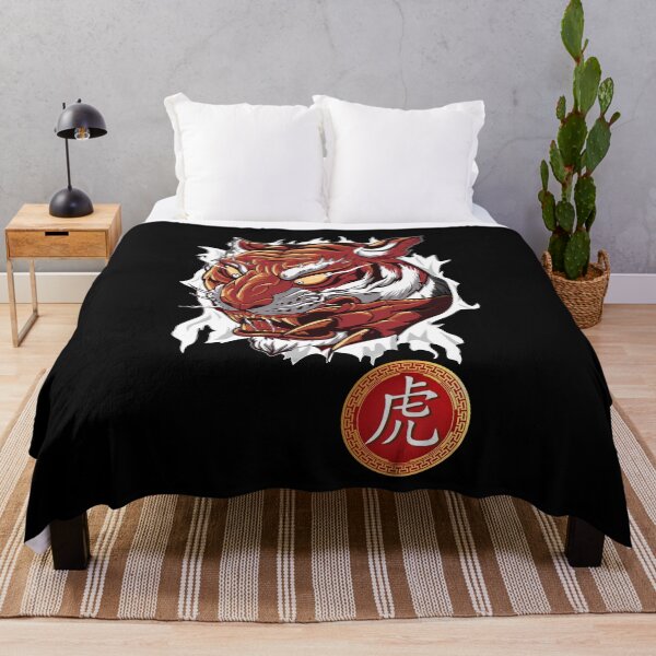 Item preview, Traditional Chinese Tiger Head Zodiac Sign Face with Claws designed and sold by Basti09.