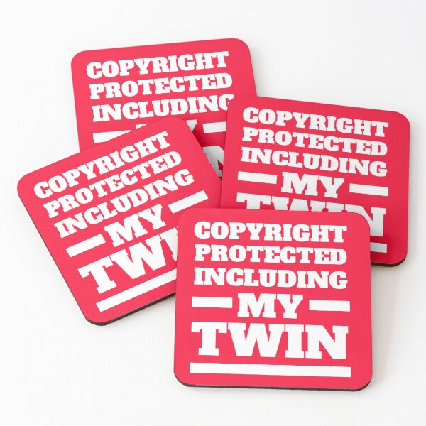 Item preview, Copyright Protected Twins - Fun Twin t shirt - baby Twins - Twin Boys - Twin Girls - Twin Birthday designed and sold by happygiftideas.