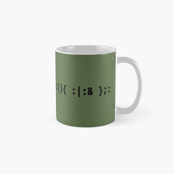 Item preview, Fork Bomb - Sysadmin Bash Command Black Text Design designed and sold by geeksta.