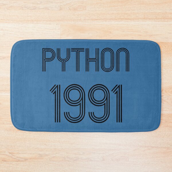 Item preview, Python 1991 Year of 1st Release - Black Text Programmer Design designed and sold by geeksta.