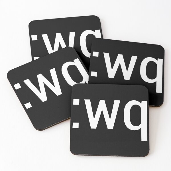 Item preview, :wq How to exit the Vim editor White Text Design designed and sold by geeksta.