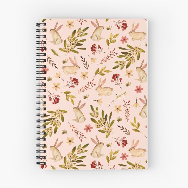 Item preview, Cute rabbits. Delicate pink pattern designed and sold by JuliaBadeeva.